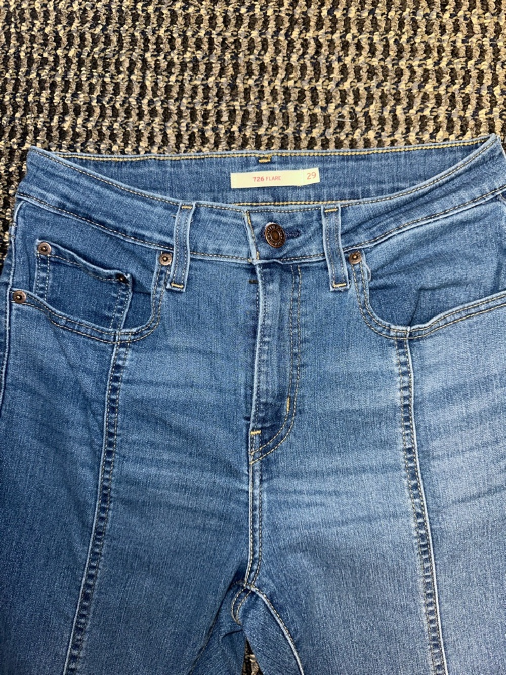 Levi’s Womens Size 29 Split Leg Flare Jeans - Picture 4 of 7